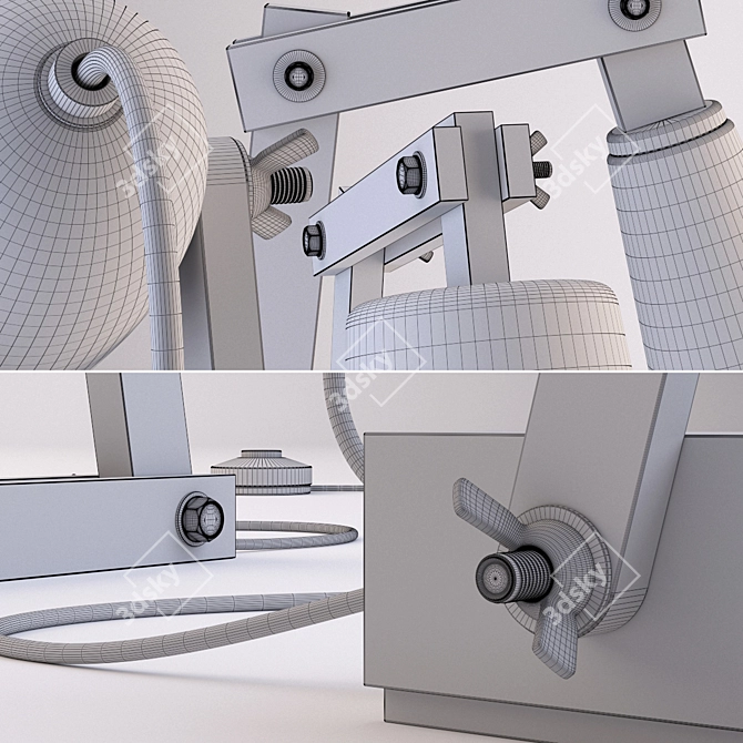 Adjustable Angle Desk Lamp 3D model image 3