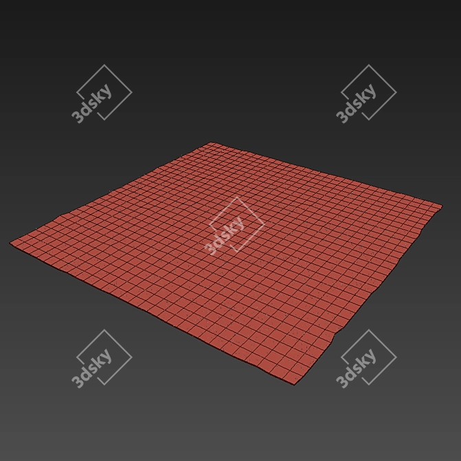 Luxury Velvet Carpet 300x360cm 3D model image 2