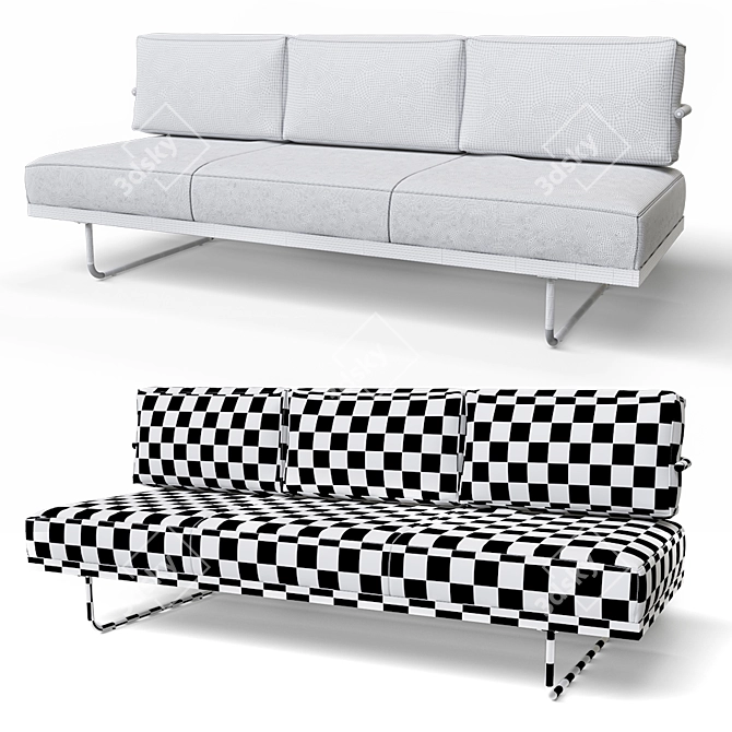 Modern Le Corbusier Lc5 Sofa 3D model image 3