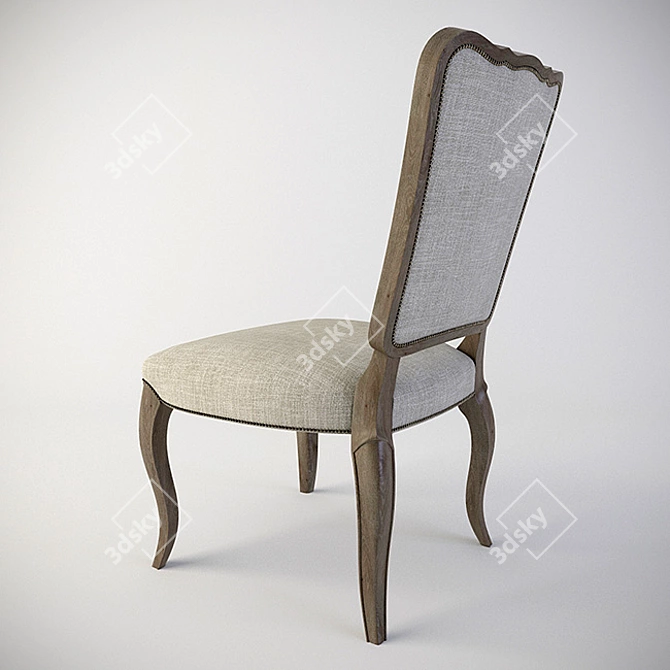 Bernhardt Auberge Side Chair: Luxury and Elegance Combined 3D model image 2