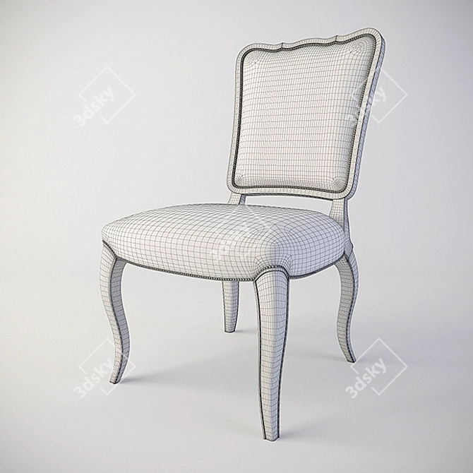 Bernhardt Auberge Side Chair: Luxury and Elegance Combined 3D model image 3