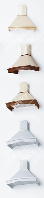 ELEYUS TEMPO 90 - Modern 90 cm Range Hood 3D model image 3