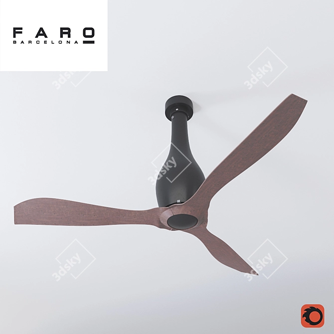 FARO Ceiling Fan: Stylish and Efficient 3D model image 2