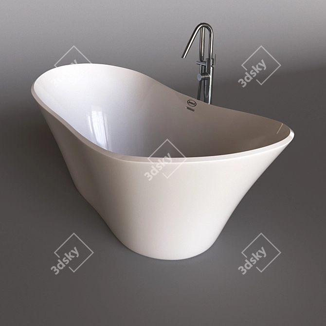 Luxury Freestanding Jacuzzi Infinito 3D model image 1