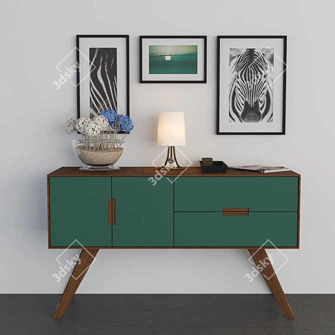 Bolia 2015 Dresser: Artful Elegance 3D model image 1