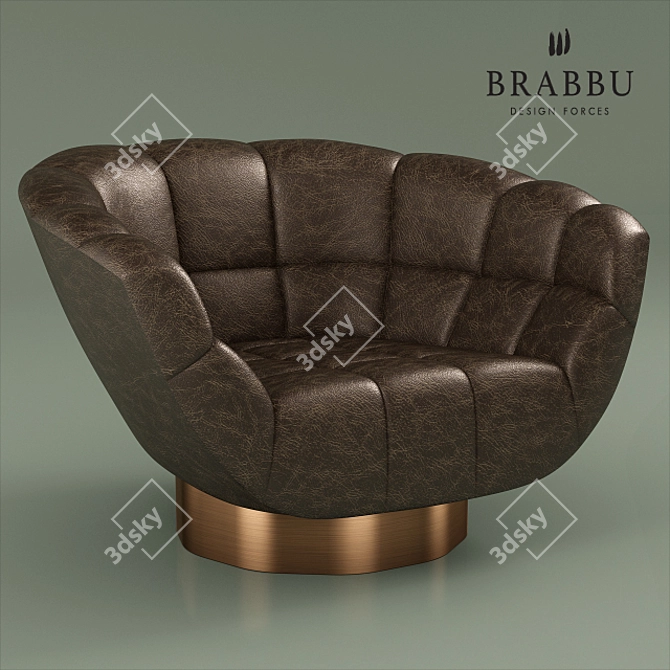 Metamorphosis Upholstered Armchair 3D model image 1