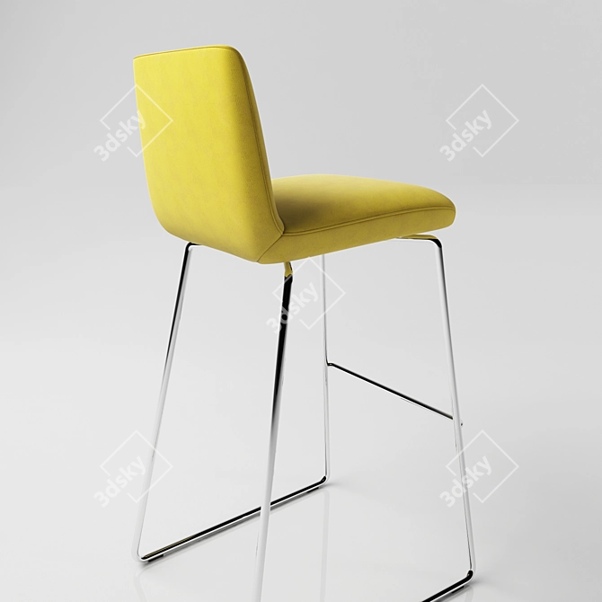 ROLF BENZ SINUS - Sleek Barstool 3D model image 3