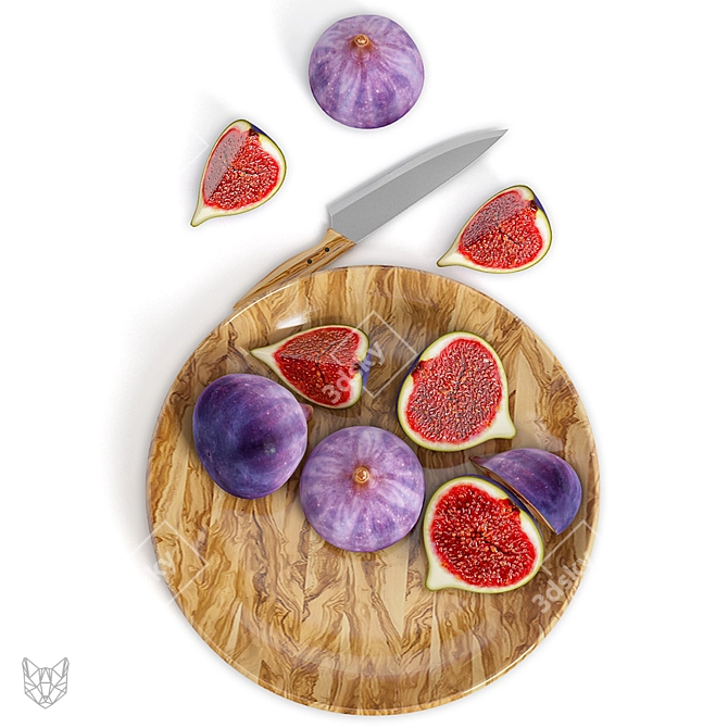 Delicious Figs for Lifelike 3D Renders 3D model image 1