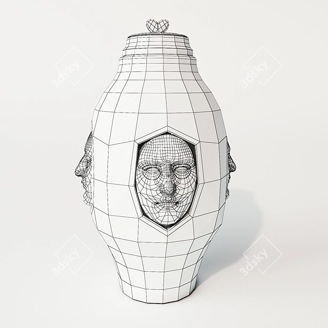 Llardo Conversation Vase 3D model image 3