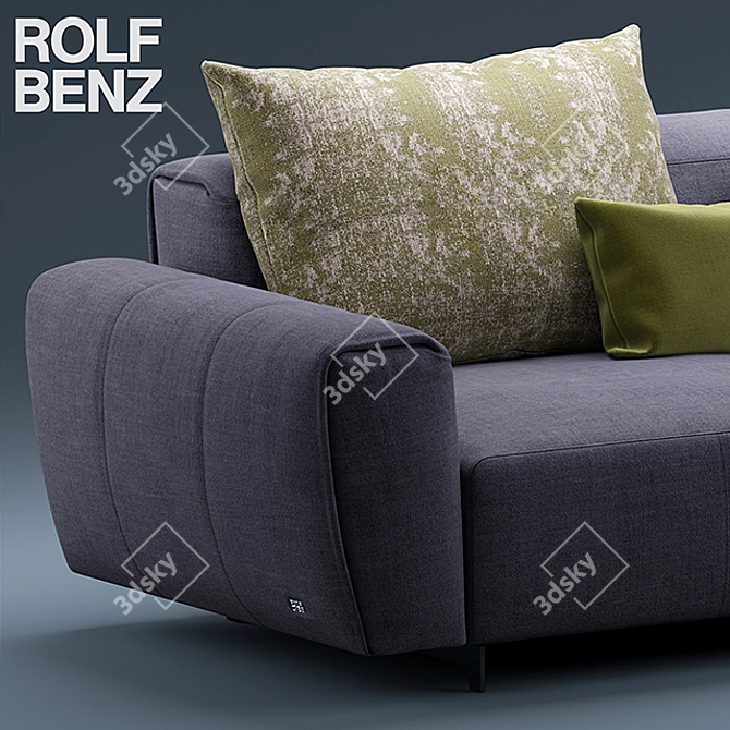 Title: Elegant ROLF BENZ Sofa 3D model image 3