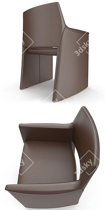 Sleek Modern Polygonal Corte Model 3D model image 2