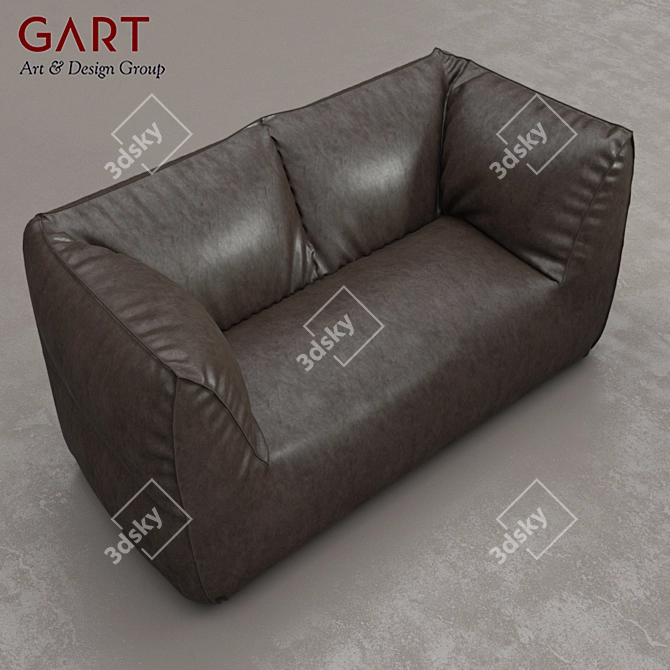Italian Verve Outdoor Sofa 3D model image 2