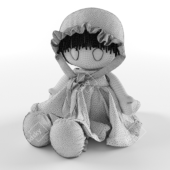 Poly Doll - 387k Polys, 199k Verts 3D model image 2