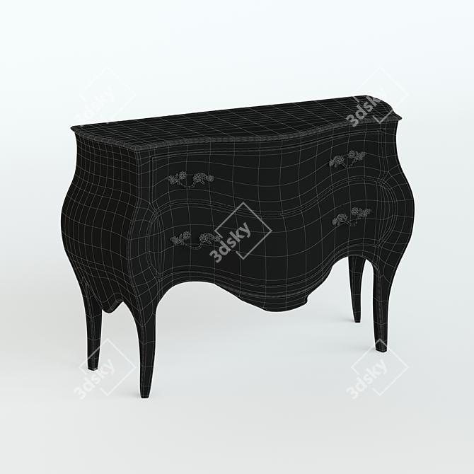 Maarten Baas Burnt Chest: Unique and Impressive Storage 3D model image 2