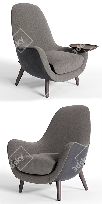 Poliform Mad King Armchair | Modern Design, Vray Compatibility 3D model image 2