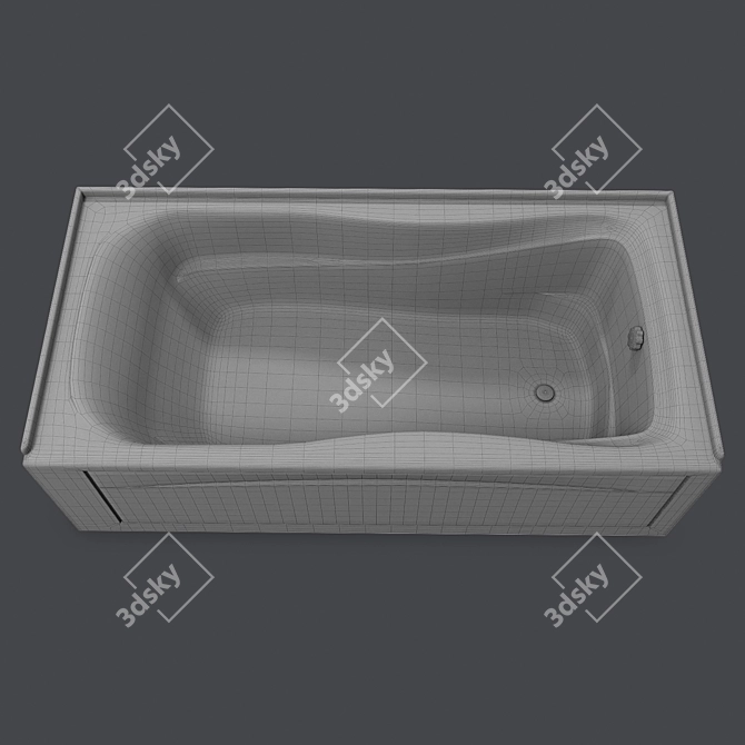 Kohler Mariposa 72" Alcove Bath 3D model image 3