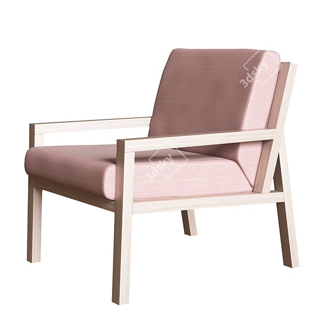 Elegant Paris Armchair by Very Wood 3D model image 1