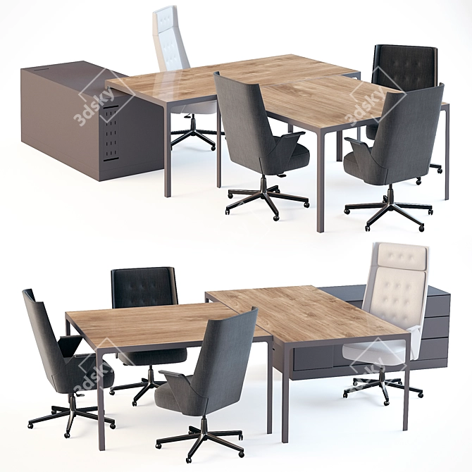 Estel Office Set: Stylish and Functional 3D model image 1