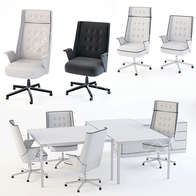 Estel Office Set: Stylish and Functional 3D model image 2