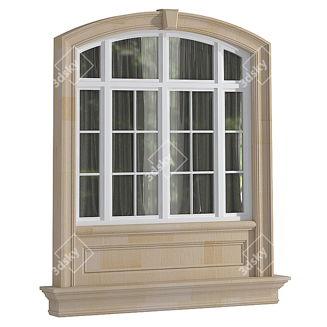 Modern Classic Windows & Doors 3D model image 6