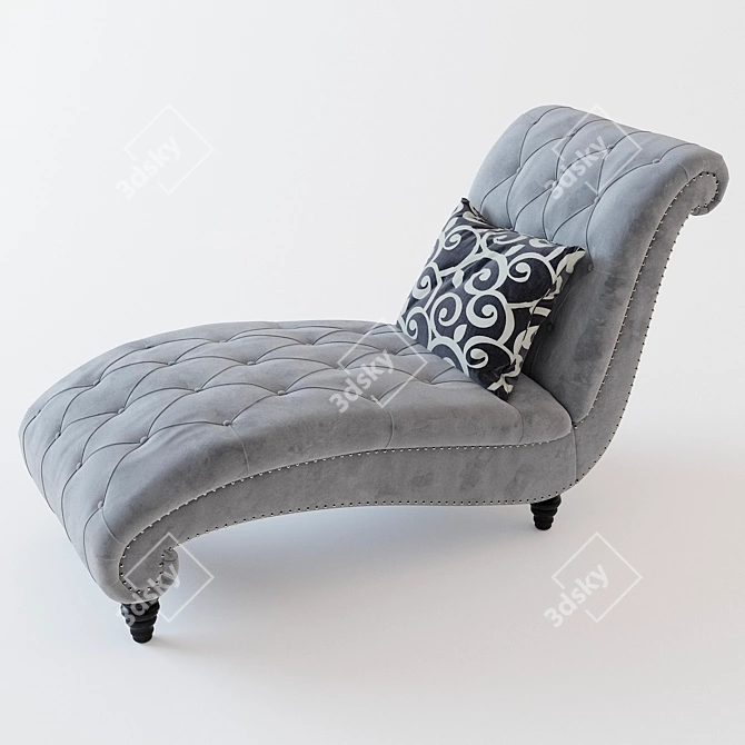 Natalia Chaise Lounge: Elegant Comfort 3D model image 1