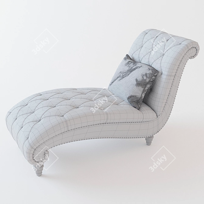 Natalia Chaise Lounge: Elegant Comfort 3D model image 2