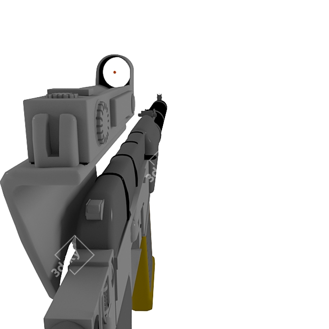 Russian Special Forces Assault Rifle 3D model image 3