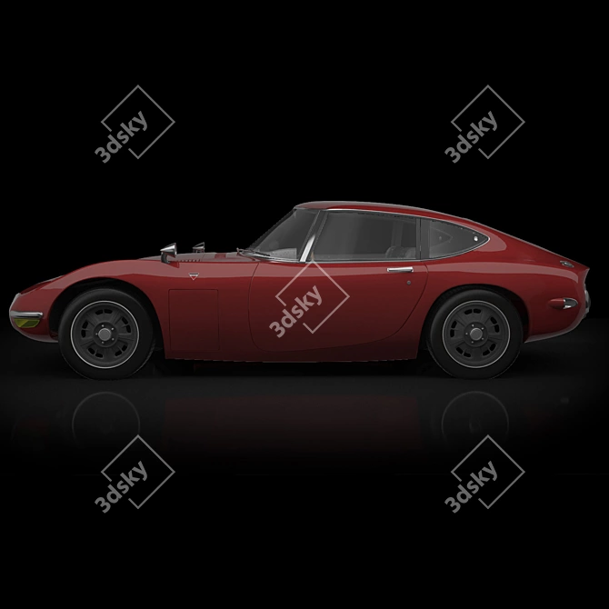 Sleek Toyota 2000GT Model 3D model image 1