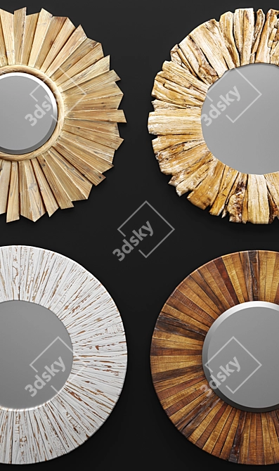 Reflect & Refresh: Set of Chic Mirrors 3D model image 2