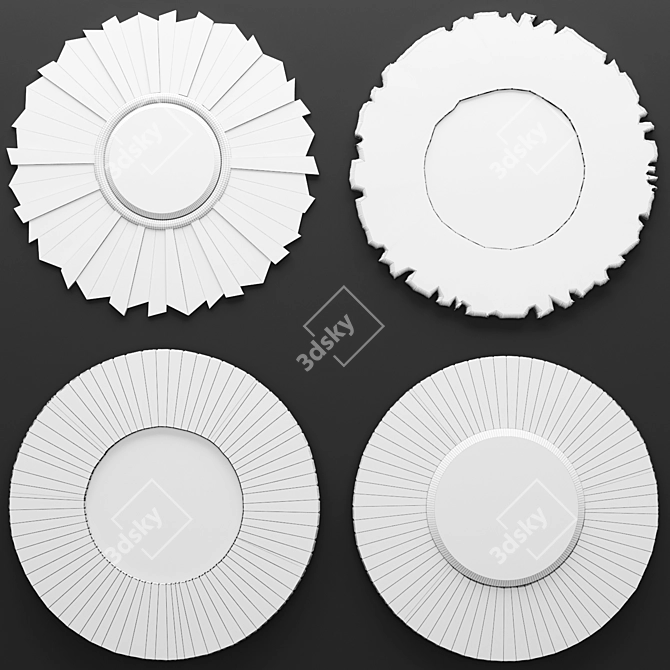 Reflect & Refresh: Set of Chic Mirrors 3D model image 3