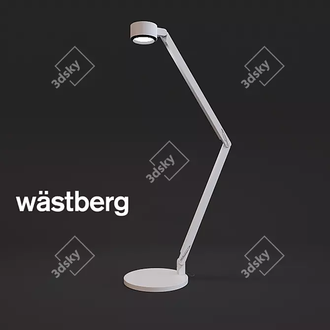 Wastberg Winkel: Minimalistic Plastic Lamp 3D model image 1
