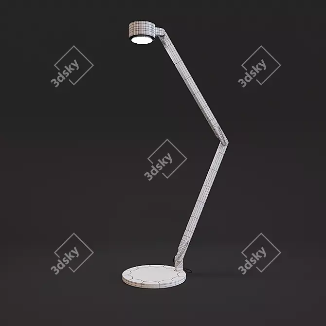 Wastberg Winkel: Minimalistic Plastic Lamp 3D model image 3
