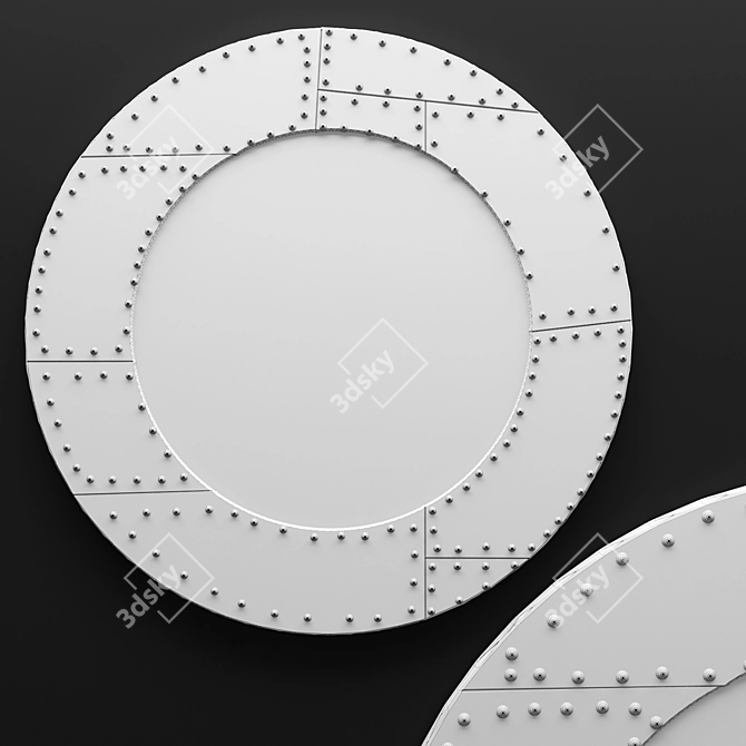 Sleek Reflection: Basalla Mirror 3D model image 3