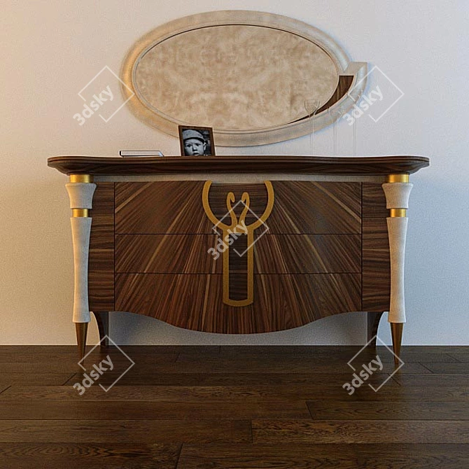 Divina Dresser - Elegant and Functional 3D model image 2