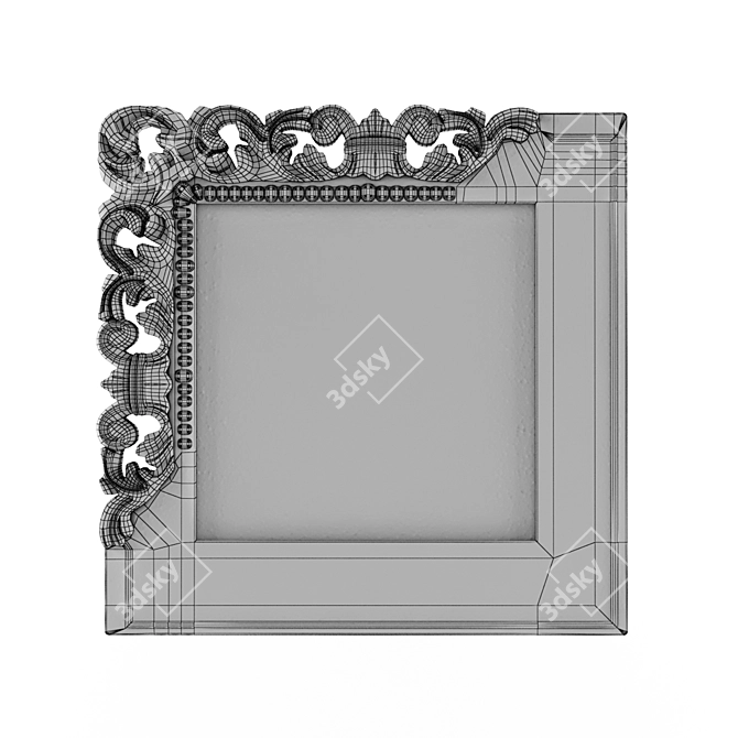 Glowing Obsidian Mirror 3D model image 3