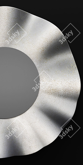 Futuristic Abstract Metal Mirror 3D model image 2