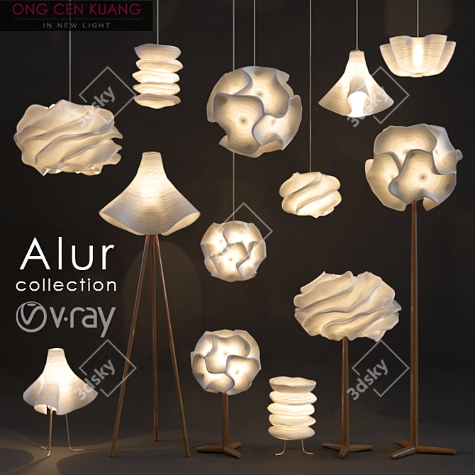 ONG CEN KUANG Alur Lighting Collection 3D model image 1