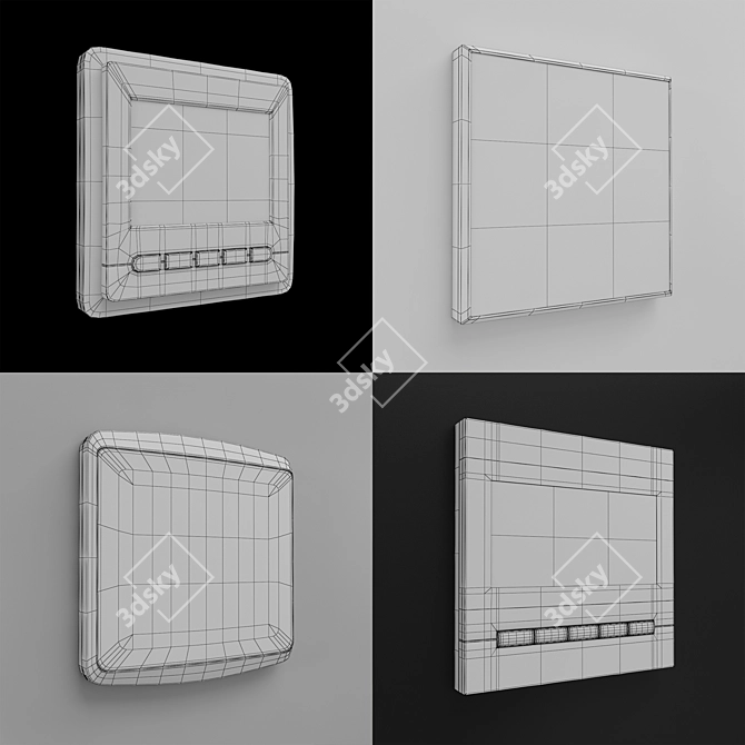 SmartTouch: Innovative Room Thermostats with Touch Screen 3D model image 2