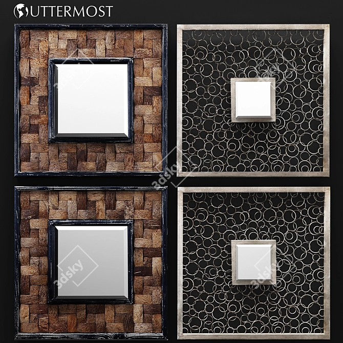 Reflective Elegance: Uttermost Mirrors 3D model image 1