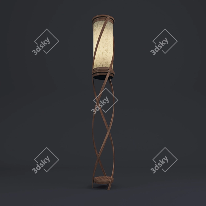 Elegant Tango Floor Lamp 3D model image 1