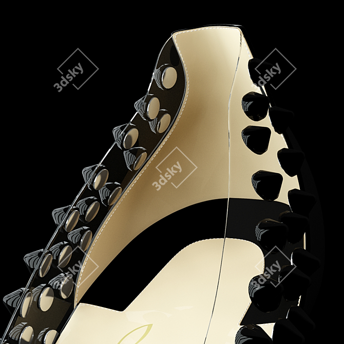 Spike Me Vernis: Elegant High Heel Pumps 3D model image 3