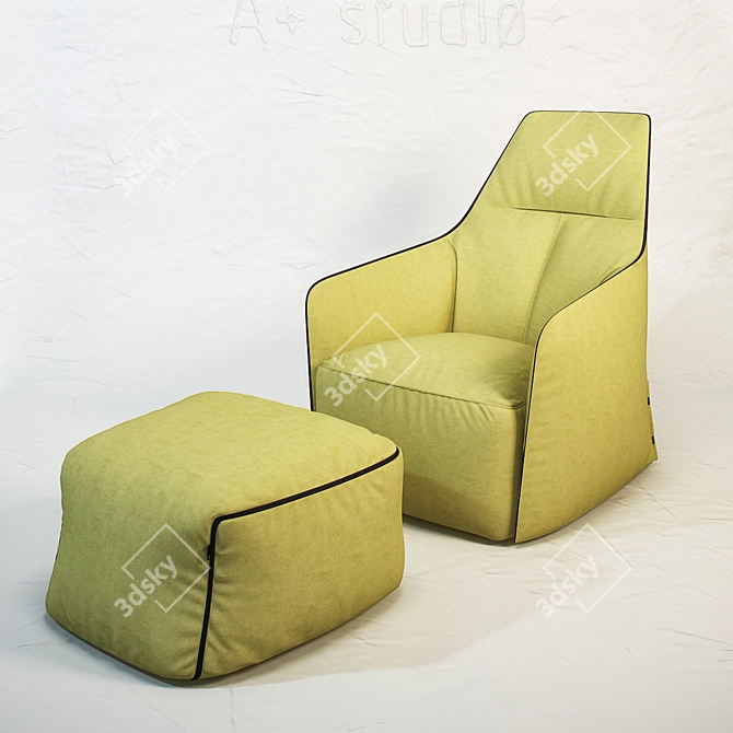 Cozy Elegance: POLIFORM Santa Monica 3D model image 1