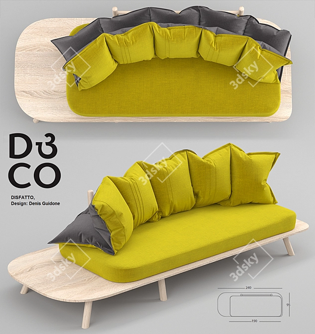 Elegant Timepiece: Disfatto Watch 3D model image 1