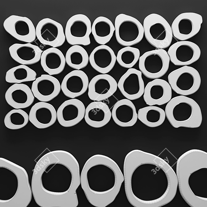  Modern Slice Wall Panel 3D model image 3