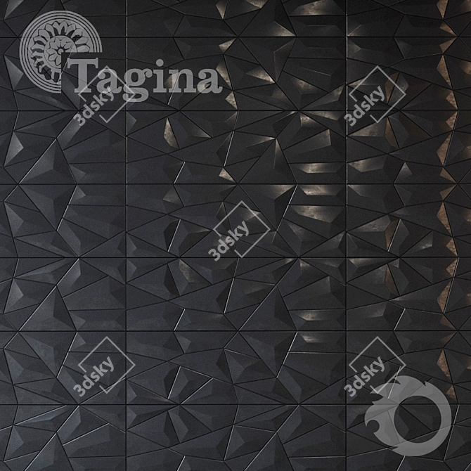 Elegant Detail Collection: 300x900 Tiles 3D model image 1
