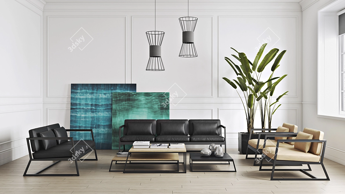 Seattle Modern Pendant Lights 3D model image 3