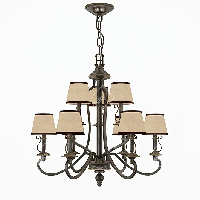 Elegance Unleashed: Plymouth Chandelier 3D model image 1