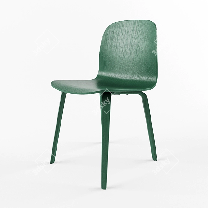 Minimalist Muuto Visu Chair 3D model image 3