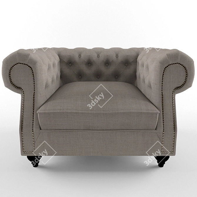 Harbor Lounge Chair 3D model image 1