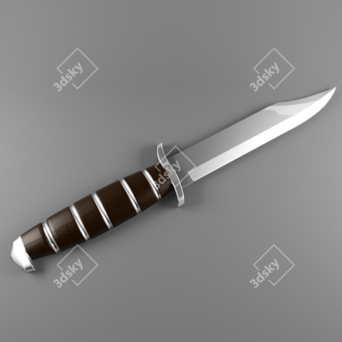 Zero-Koordinate Knife - High-Poly Design 3D model image 1